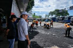 Transformasi Terminal Bubulak Bogor, Pemkot Tinjau Pengaspalan Terminal Bubulak