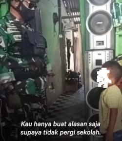 Gara-gara Malas Sekolah, Orangtua di NTT datangkan TNi untuk nasehat anaknya