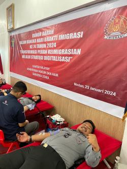 Peringati Hari Bhakti Imigrasi, Lapas Medan Gelar Donor Darah Bakti Untuk Negeri