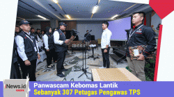 Panwascam Kebomas Lantik Sebanyak 307 Petugas Pengawas TPS