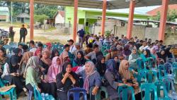 Lewat Bimtek, Polres Rohil Minta KPPS Srikayangan Wujudkan Pemilu Aman