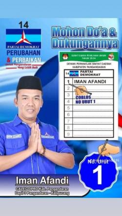 Iman Afandi Caleg DPRD Kabupaten Pangandaran Dapil 3, Ingin Berjuang untuk Masyarakat Kecil