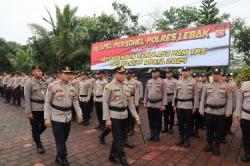 Kapolres Lebak pimpin Apel Kesiapan dan Simulasi PAM TPS Operasi Mantap Brata 2024