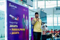 Batik Air Kembali Mengudara ke Bangka Belitung, Dinilai Sangat Membantu dalam Penanganan Inflasi