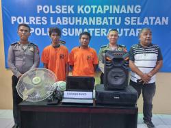 Curi Laptop di Sekolah, 2 Pemuda Pengangguran Dicocok Polres Labusel