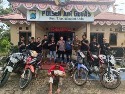 Tim Jatanras Polda Babel dan Polsek Air Gegas Bekuk Pelaku Curanmor 5 TKP