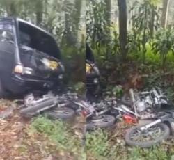 Pengemudi Mobil Ini Diduga Tabrak 6 Motor di Purbalingga Gegara Kesal Ditegur