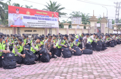 Cek Kesiapan Pengamanan TPS, Wakapolda Jambi Kunjungi Polres Batanghari 