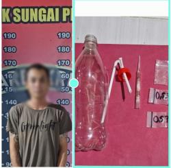 Seorang Tamu Hotel Diamankan Polsek Sungai Pinang Karena Membawa Narkotika Jenis Sabu