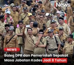 Jabatan Kades Diperpanjang Menjadi 8 Tahun