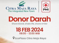 Wujud Kepedulian, Citra Maja Raya Kembali Menggelar Donor Darah