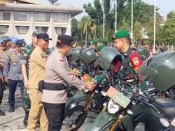 Polresta Pekanbaru Gelar Apel Sarana dan Prasarana Pemilu