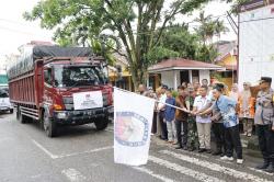 Polres Kuansing Kawal Pendistribusian Logistik Pemilu ke PPK