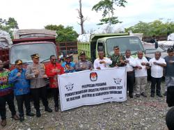 KPU Yahukimo Launching logistik pemilu 2024