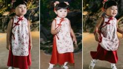 Netizen Gemes Lihat Ameena Pakai Cheongsam : Ling Ling Cantik