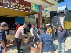 Kapolres Dumai Bersama Wadir Lantas Polda Riau Hadiri Giat Pemusnahan Kelebihan Surat Suara Pemilu