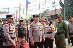 Kapolda Riau Tinjau Kesiapan TPS Pemilu di Pangkalan Kerinci