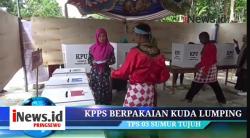 Video KPPS 03 Sumur Tujuh Memukau Warga dengan Kostum Kuda Lumping