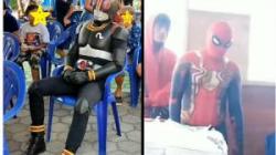 Momen Cerita Lucu Warnai TPS di Pemilu 2024,dari Ksatria Baja Hitam hingga Spiderman Ikut Nyoblos