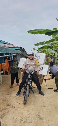 Dalam Rangka Keamanan Proses Pemilu 2024, Personel Polres Dumai Laksanakan Pengamanan TPS