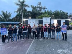 Ciptakan Suasana Damai Usai Pemilu, Satlantas Polres Pelalawan Silaturahmi Bersama Komunitas Motor