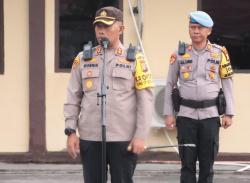 Apel Pelepasan BKO Polda dan Brimob, Kapolres Meranti Apresiasi Dedikasi Personel dalam Pengamanan