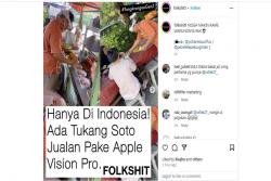 Keren Banget Pedagang Soto Pakai Apple Vision Pro Sambil Layani Pelanggan