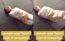 Cewek Cantik Ini Mirip Ariel Tatum Dibungkus Plastik Wrapping Mirip Dilaminating