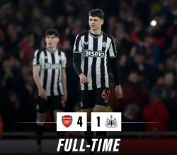 Balas Dendam Sempurna, Arsenal Lumat Newcastle 4-1