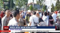 (VIDEO) Harga Bahan Pokok Alami Kenaikan, Ratusan Warga Serbu Pasar Murah Polres Garut