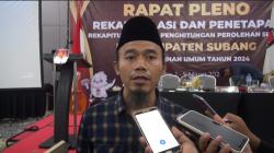 Pleno Rekapitulasi Pemilu 2024 Molor, KPU Subang Ungkap Alasannya