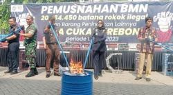 Gempur Rokok Ilegal, Bea Cukai Cirebon Musnahkan 20 Juta Batang Rokok 