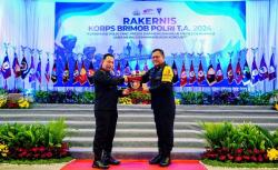 Rakernis Korps Brimob Polri 2024, Kapolri Puji Kinerja Brimob Jaga Keamanan selama Pemilu 2024