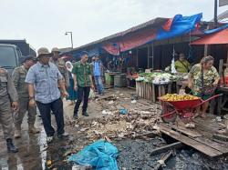 Camat Percut Sei Tuan Beri Angin Segar Kepada Warga Terkait Pemagaran Pasar Gambir