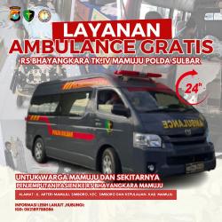 RS Bhayangkara Polda Sulbar Siapkan Layanan Ambulance Gratis, Silakan Hubungi Nomor Ini