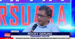 Rocky Gerung Sebut Pemilu 2024 Gagal, Permasalahannya Cuma 1 TPS Nomor 90 di MK