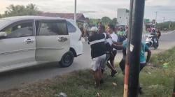 Breaking News ! Lindungi Pelaku Curanmor Saat Ditangkap, Massa Serang Tim Resmob Resta Sorong Kota