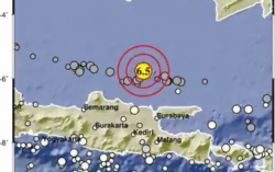 Gempa Susulan M6,5 Guncang Tuban Jatim Sore Ini