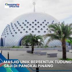 Masjid Unik Berbentuk Tudung Saji,Dibulan Ramadhan Jadi Daya Tarik Sebagai Tempat Ngabuburit Warga