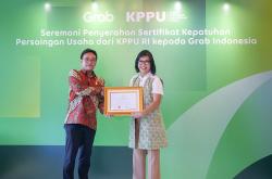 Grab Terima Sertifikat Penetapan Program Kepatuhan Persaingan Usaha dari KPPU RI