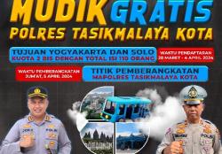 Kuota Terbatas, Buruan Daftar Mudik Gratis Polres Tasikmalaya Kota Tujuan Yogyakarta dan Solo