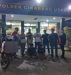 Polsek Cikarang Utara Bekuk 2 Begal Motor Sadis