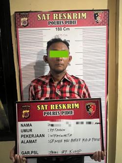 Polisi Ringkus Pria Diduga Pelaku Pembakaran Rumah Isterinya di Pidie