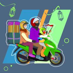 Agar Mudik Tetap Aman, Ini 4 Tips Bagi Pemudik dengan Sepeda Motor 