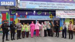 Ketua Bhayangkari Cabang Sragen Kunjungi Pospam dan Posyan Operasi Ketupat Candi 2024