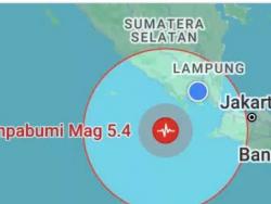 Gempa Guncang Tanggamus 5,4 SR