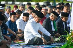 Kodam XIII/Merdeka Gelar Salat Idulfitri 1445 Hijriah di Lapangan Makodam XIII/Merdeka