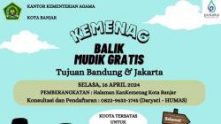 Kemenag Kota Banjar Gelar Program Balik Mudik Gratis ke Bandung-Jakarta