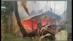 Rumah Janda Pengrajin Tenun di Nunbai, NTT  Hangus Terbakar