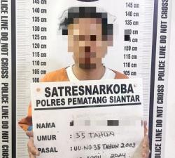 Polres Pematangsiantar Bekuk Pemotor Bawa Sabu di Jalan Aman Ujung Siantar Timur